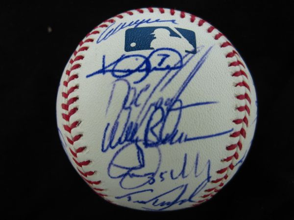 1986 New York Mets Reunion Team Signed Baseball 32 Signatures JSA LOA