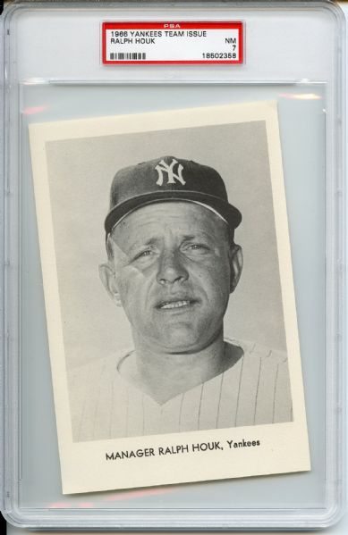 (8) 1966 Yankees Team Issue Inc Mantle & Ford PSA Graded