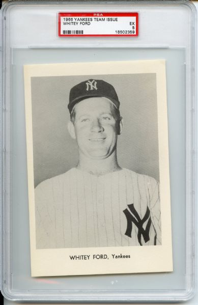 (8) 1966 Yankees Team Issue Inc Mantle & Ford PSA Graded