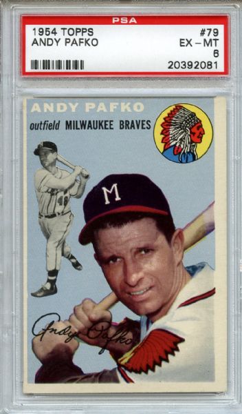 1954 Topps 79 Andy Pafko PSA EX-MT 6