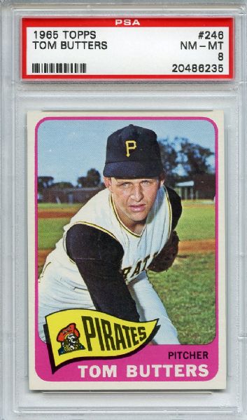 1965 Topps 246 Tom Butters PSA NM-MT 8