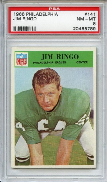 1966 Philadelphia 141 Jim Ringo PSA NM-MT 8