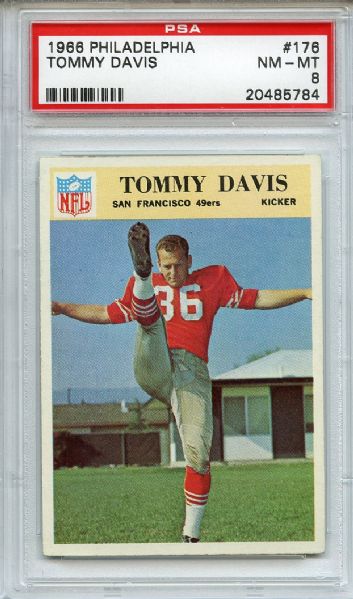1966 Philadelphia 176 Tommy Davis PSA NM-MT 8