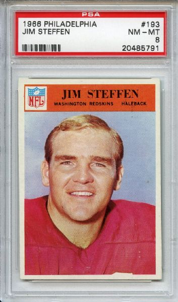 1966 Philadelphia 193 Jim Steffen PSA NM-MT 8
