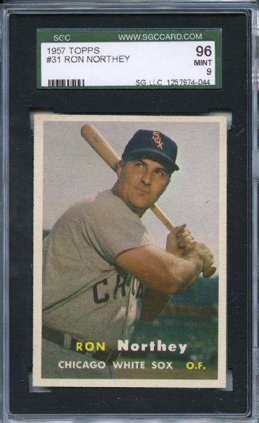 1957 Topps 31 Ron Northey SGC MINT 96 / 9