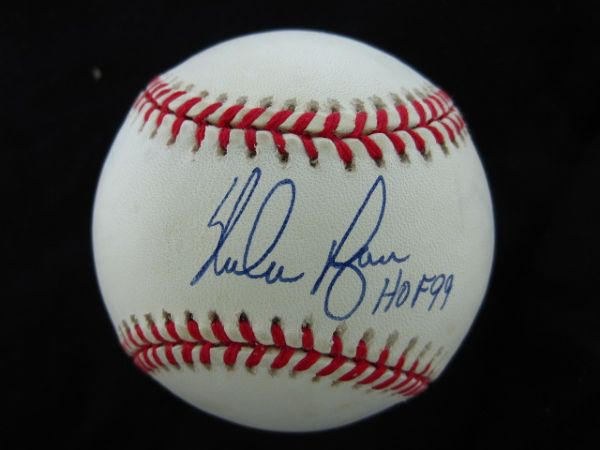 Nolan Ryan HOF 99 Signed OAL Baseball PSA/DNA