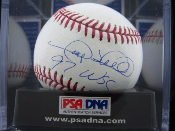 Gary Sheffield 1997 WSC Signed OML Baseball PSA/DNA MINT 9