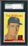 1958 Topps 1 Ted Williams SGC EX/MT 80 / 6
