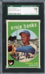 1959 Topps 350 Ernie Banks SGC NM 84 / 7