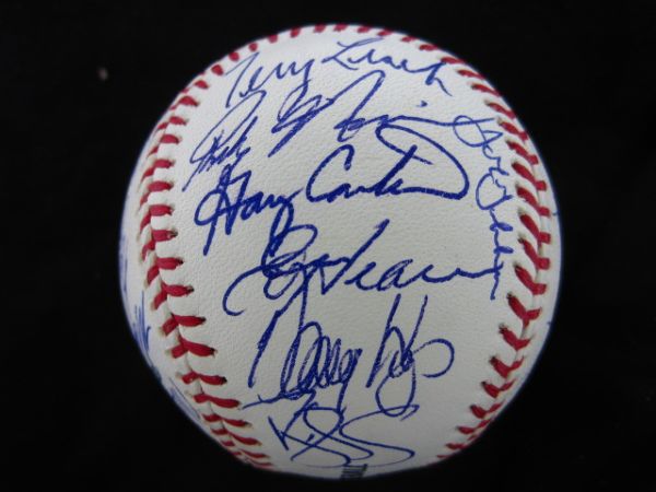 1986 New York Mets Team Signed OML Baseball JSA LOA
