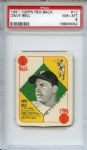 1951 Topps Red Back 17 Dave Bell PSA NM-MT 8