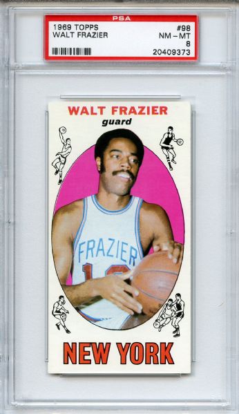 1969 Topps 98 Walt Frazier Rookie PSA NM-MT 8
