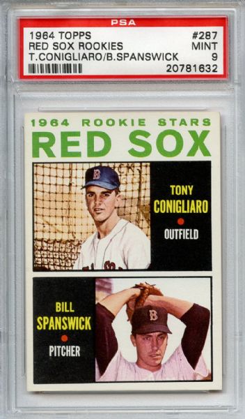 1964 Topps 287 Tony Conigliaro Rookie PSA MINT 9