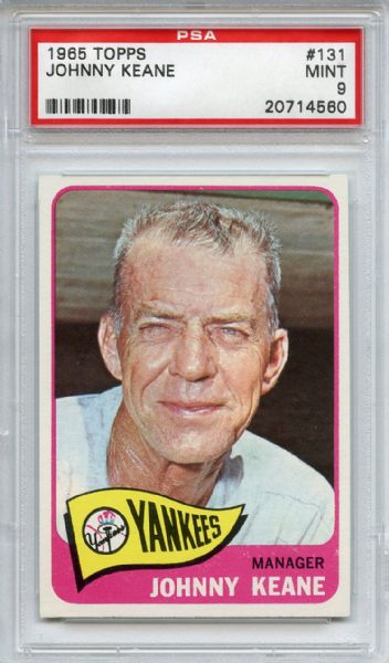 1965 Topps 134 World Series Game 3 Mickey Mantle PSA EX-MT 6
