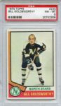 1974 Topps 219 Maple Leafs Leaders PSA NM-MT 8
