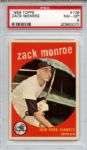 1959 Topps 108 Zack Monroe PSA NM-MT 8