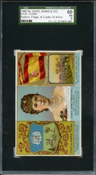 N126 1888 W Duke, Sons & Co - Rulers, Flags & Coats of Arms Cubs SGC EX 60 / 5
