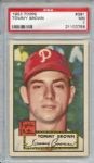 1952 Topps 281 Tommy Brown PSA NM 7