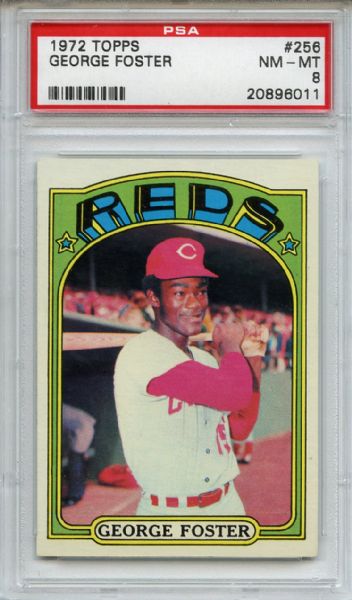1972 Topps 256 George Foster PSA NM-MT 8