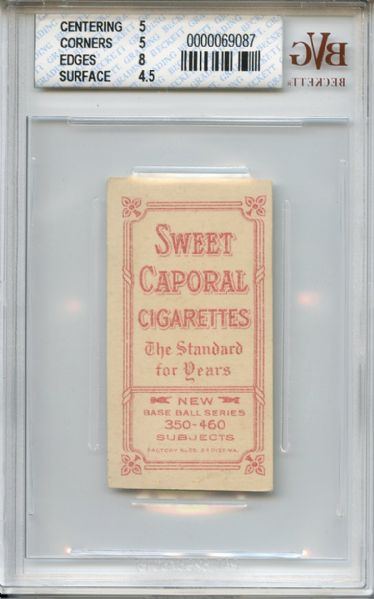 T206 Sweet Caporal Red Ames BGS EX 5