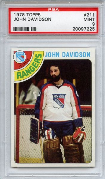 1978 Topps 211 John Davidson PSA MINT 9