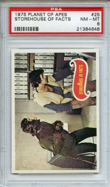 1975 Planet of the Apes 25 Storehouse of Facts PSA NM-MT 8