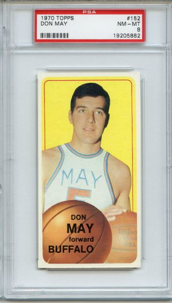 1970 Topps 152 Don May PSA NM-MT 8