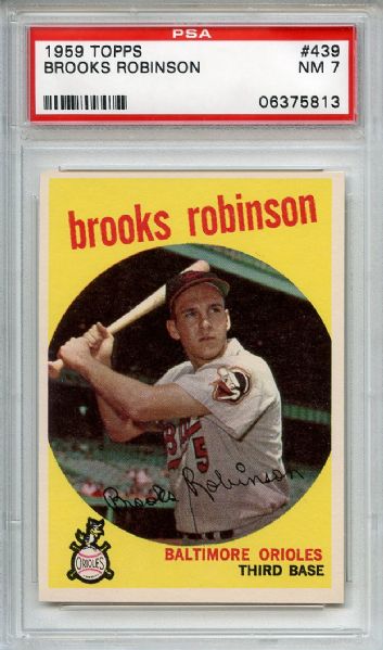 1959 Topps 439 Brooks Robinson PSA NM 7