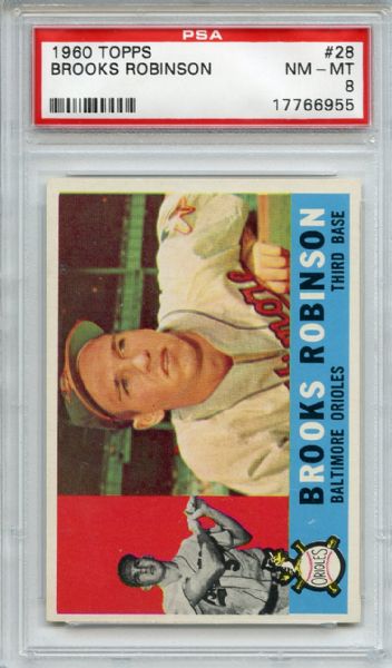 1960 Topps 28 Brooks Robinson PSA NM-MT 8