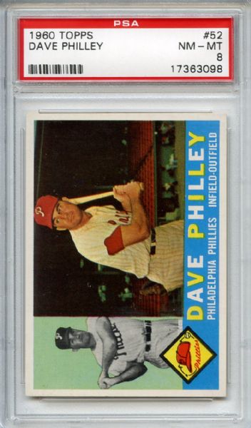 1960 Topps 52 Dave Philley PSA NM-MT 8