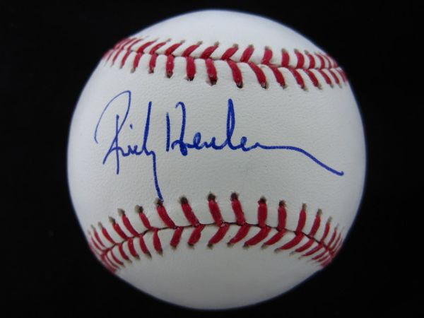 Rickey Henderson Signed OML Baseball PSA/DNA w/COA