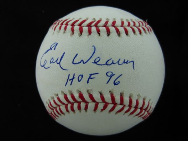 Earl Weaver HOF 96 OML Baseball PSA/DNA w/COA