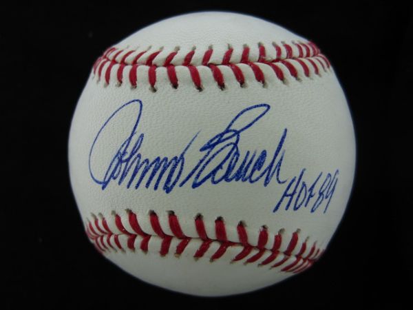 Johnny Bench HOF 89 OML Baseball PSA/DNA w/COA