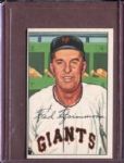 1952 Bowman 234 Fred Fitzsimmons CO EX #D52262