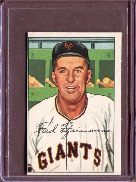 1952 Bowman 234 Fred Fitzsimmons CO EX #D52259