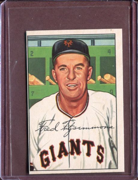 1952 Bowman 234 Fred Fitzsimmons CO EX #D52257