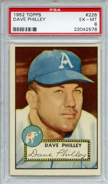 1952 Topps 226 Dave Philley PSA EX-MT 6