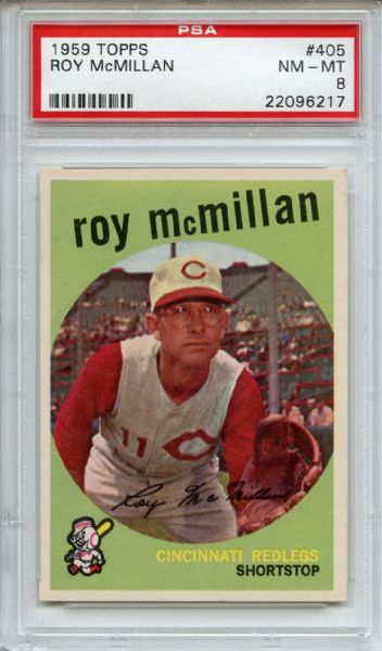 1959 Topps 405 Roy McMillan PSA NM-MT 8