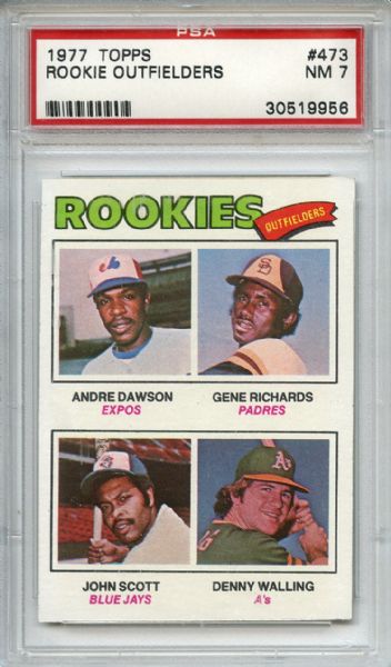 1977 Topps 473 Andre Dawson RC PSA NM 7
