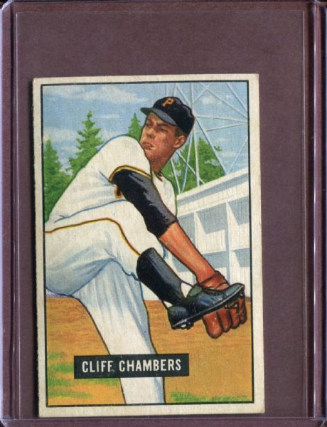 1951 Bowman 131 Cliff Chambers EX #D3759