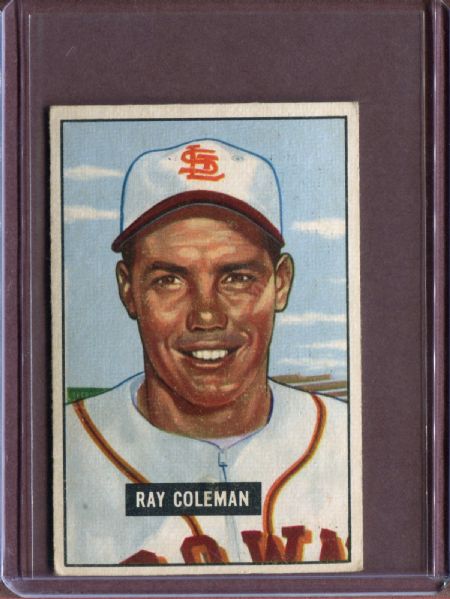 1951 Bowman 136 Ray Coleman EX #D3761