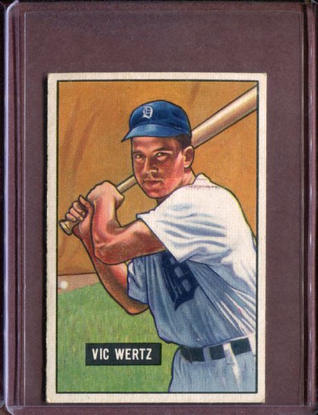 1951 Bowman 176 Vic Wertz EX #D3769