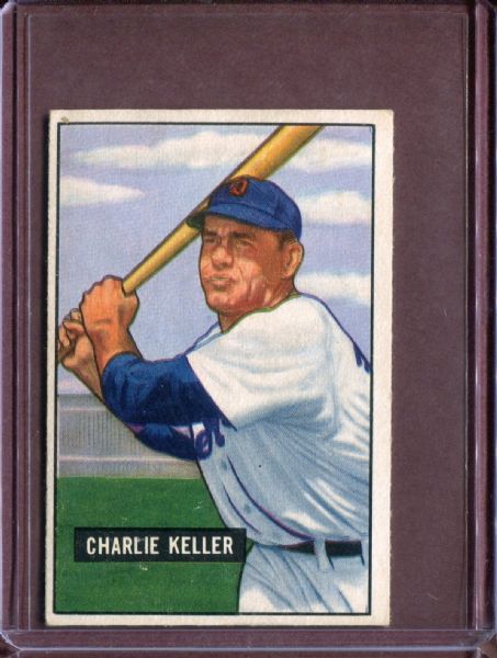 1951 Bowman 177 Charlie Keller EX #D3770