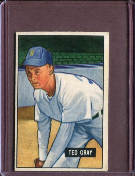 1951 Bowman 178 Ted Gray EX #D3771
