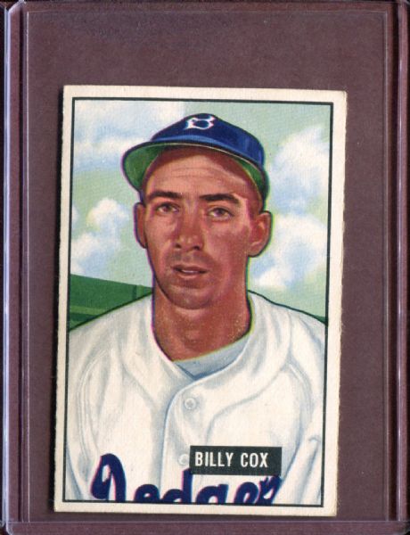 1951 Bowman 224 Billy Cox EX #D3787