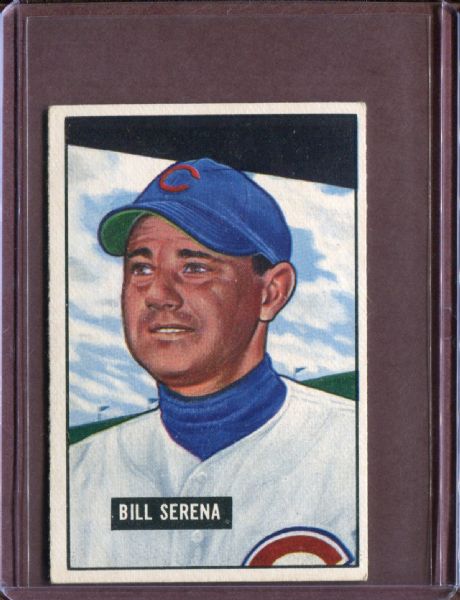 1951 Bowman 246 Bill Serena EX #D3795