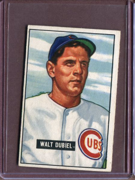 1951 Bowman 283 Walt Dubiel RC EX #D3804