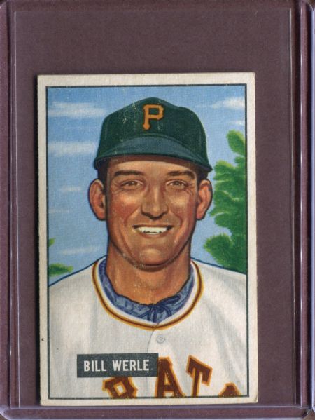 1951 Bowman 64 Bill Werle EX #D3750