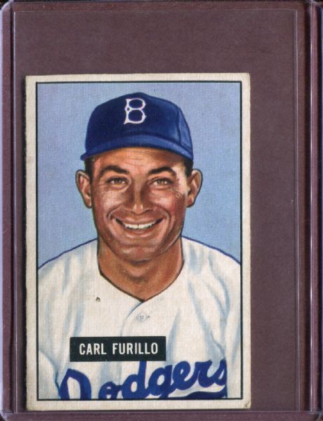 1951 Bowman 81 Carl Furillo EX #D3753
