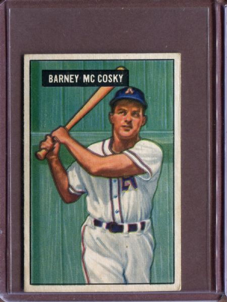 1951 Bowman 84 Barney McCosky EX #D3756
